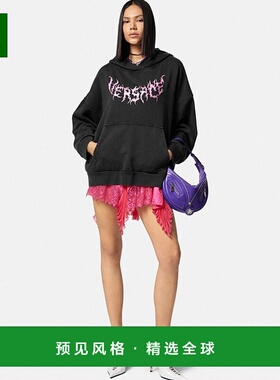 香港直邮Versace 徽标连帽卫衣 10100711A072591B000长袖范思哲