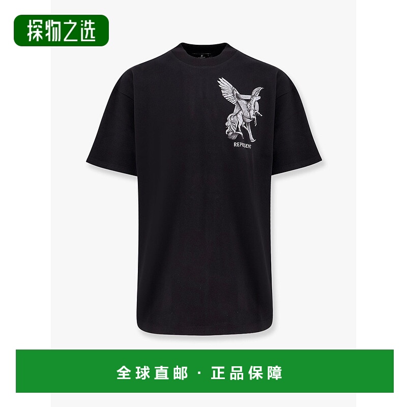 香港直邮Represent 男士 T恤T恤 MLM4106601 black黑色 舒适时尚