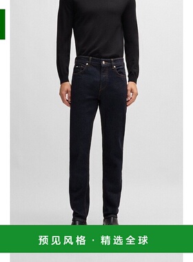 欧洲直邮HUGO BOSS雨果BOSS BLACK 深蓝色弹力 Delaware 修身