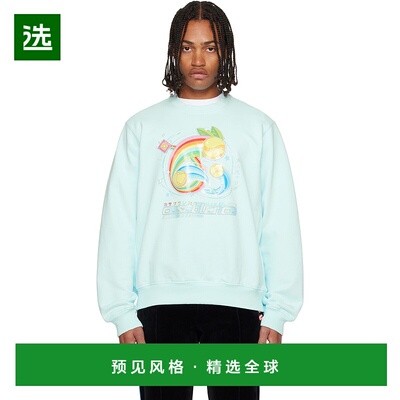 1h可退 香港直邮Casablanca 男士 蓝色 Manga Tennis Ball 套头衫