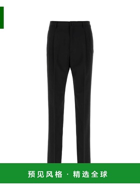 1h可退 香港直邮Lanvin 朗雯 男士 黑色羊毛裤子 RMTR00035711A23
