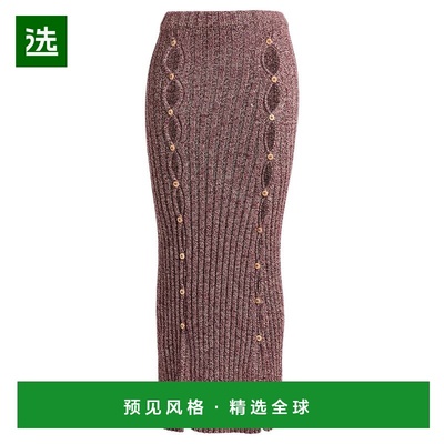 1h可退 香港直邮Baserange 女士 长款半身裙 red红色 舒适时尚