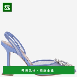 香港直邮AMINA MUADDI 女士高跟鞋 BEGUMMESHSLING95BABYBLUEMESH