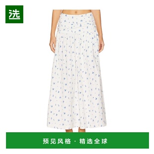 1h可退 香港直邮Weworewhat 女士 褶皱束腰中长半身裙 WWB17301