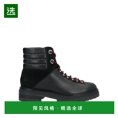 美国直邮 靴 SERGIO 1h可退 ROSSI 时装 真皮绒面革登山靴 圆头