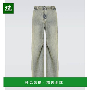 1h可退 香港直邮Entire Studios 男士 Dem 低腰阔腿牛仔裤直筒裤