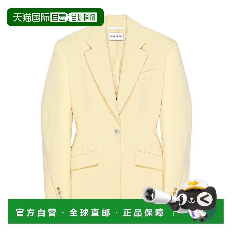 香港直邮Givenchy 单排扣羊毛 Cocoon 夹克 BW30MH167R