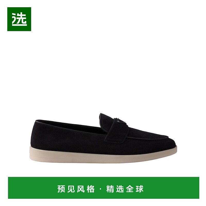 香港直邮Prada 圆头乐福鞋 2DG124103FG001女鞋一脚蹬