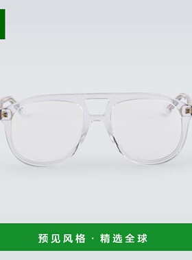 1h可退 香港直邮Gucci 古驰 男士 飞行员眼镜 000919 white白色