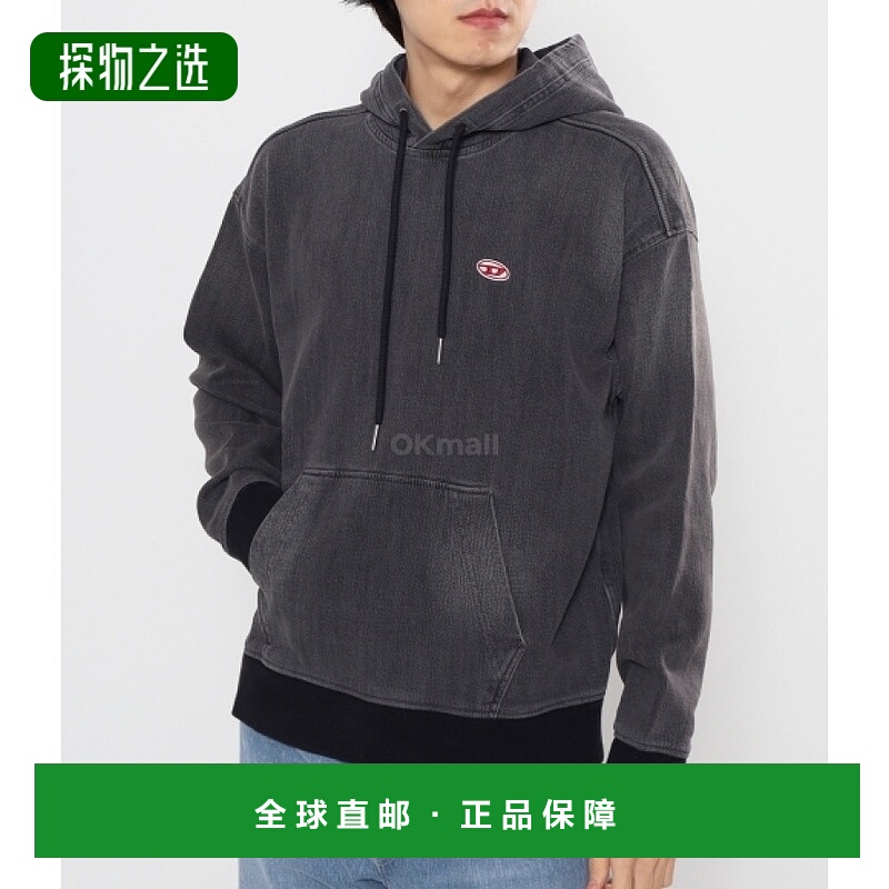 韩国直邮DIESEL A03939 09E30 02 连帽拉链衫棉混纺面料前幅Diese