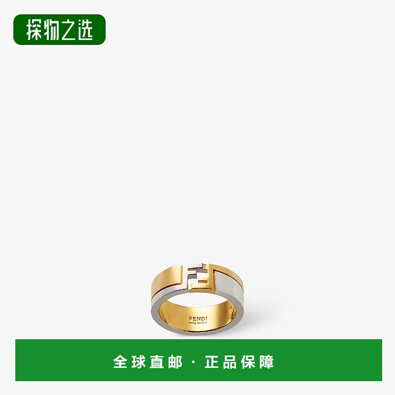 1h可退 欧洲直邮FENDI 芬迪 25秋冬 7AJ975B08F0F0N 男士 戒指 FF