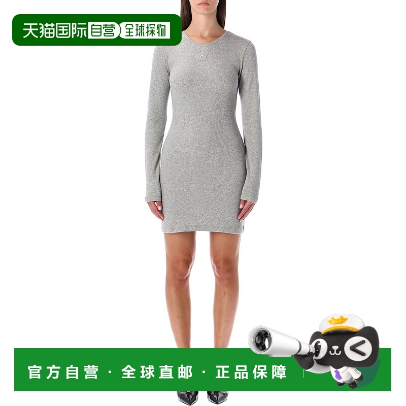 1h可退 香港直邮Marine Serre 女士 MOON 徽标迷你连衣裙 WDR267A