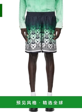 1h可退 香港直邮Casablanca 男士 黑色 & 绿色 Gradient Monogram