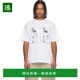 香港直邮comme des 川久保玲 1h可退 白色印花 garcons 男士 恤