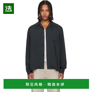 1h可退 香港直邮Visvim 维斯维木 男士 黑色 Keesey 衬衫 0125205
