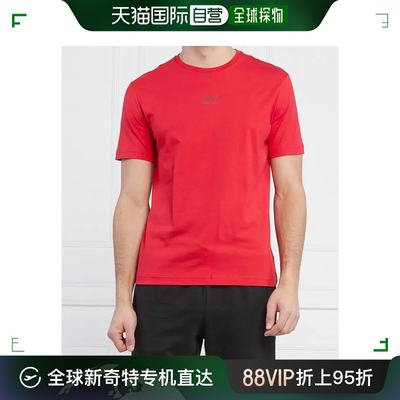 香港直邮EMPORIO ARMANI 男士红色棉质短袖T恤 3LPT27-PJ7CZ-1451