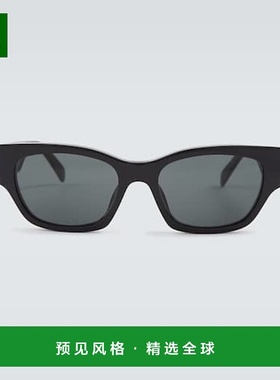 1h可退 香港直邮Celine 思琳 男士 矩形太阳眼镜 black黑色 舒适