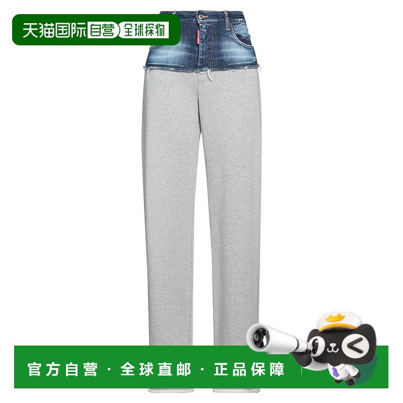 香港直邮Dsquared2 二次方 女士 休闲长裤 blue蓝色 舒适时尚