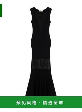 香港直邮BLUMARINE 女士连衣裙 2A660AN0990 AW2025 黑色 蕾丝针