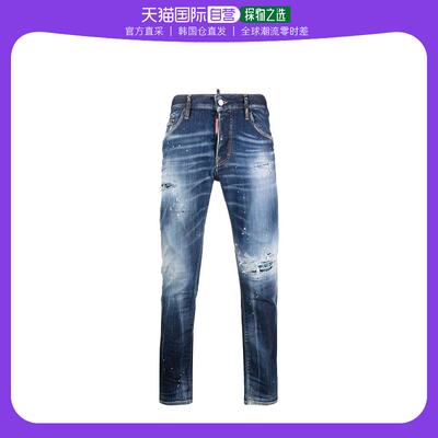 韩国直邮DSQUARED223SS直筒裤男S74LB1255S30789470BLUE NAVY