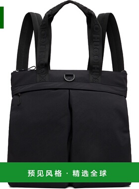 1h可退 香港直邮HUGO 雨果 男士 黑色 3D Logo Patch Tote-Style