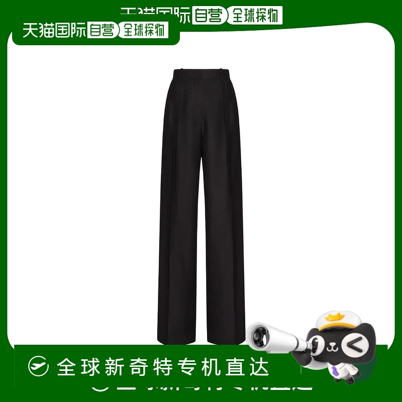 【99新未使用】香港直邮Valentino 高腰直筒休闲裤 1B0RB3Z51CF