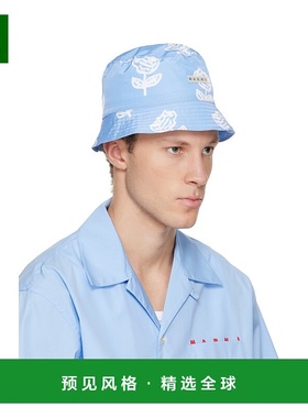 1h可退 香港直邮Marni Sprayed Roses Print Taffeta 渔夫帽 CLMC