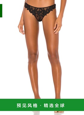 1h可退 香港直邮Fleur Du Mal 女士 Lily 丁字裤 PY0202 black黑