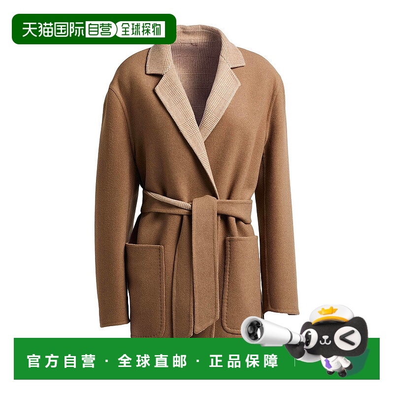 1h可退 香港直邮MaxMara 麦斯玛拉 女士 大衣 brown棕色 舒适时尚