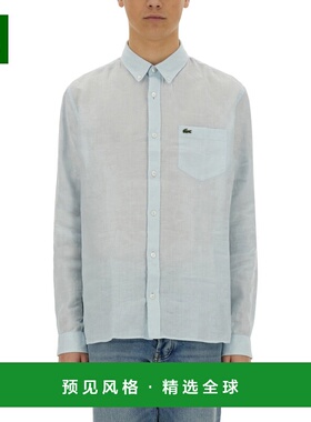 香港直邮LACOSTE 男士衬衫  CH5692T01 SS2025白色长袖