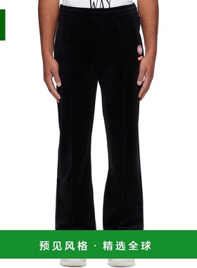 1h可退 香港直邮Casablanca 男士 黑色 Gradient Piping Velour