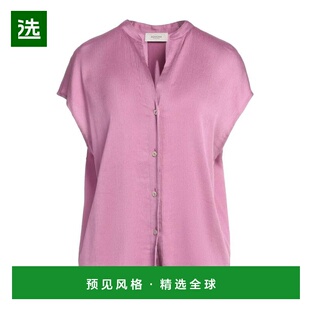 1h可退 【美国直邮】agnona 女士 衬衫短袖真丝正品时尚柔软 百搭