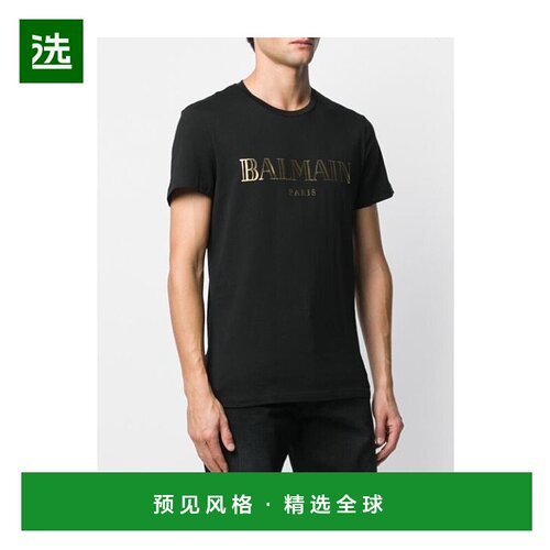 香港直邮Balmain Logo徽标印花T恤 TH11601I312短袖