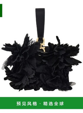 香港直邮Salvatore Ferragamo 花卉细节迷你手包 220998菲拉格慕