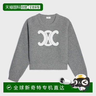歐洲直郵Celine 羅紋羊毛 圓領毛衣 2025