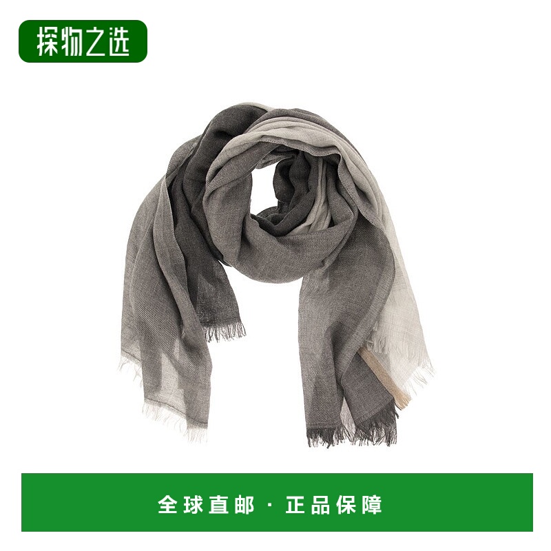 欧洲直邮brunello cucinelli 男士 围巾披肩羊绒羊毛真丝