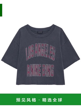 香港直邮Anine Bing 女士T恤 A0811739WBL1WASHEDBLACK SS2026