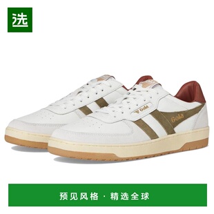 1h可退 【美国直邮】gola/高乐男士休闲鞋圆头运动真皮系带潮流时