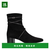 靴 软真皮麂皮拉链圆头靴 ZANOTTI 女士时装 美国直邮 GIUSEPPE