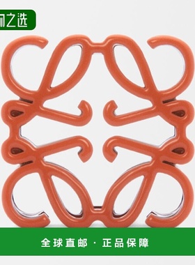 自营1h可退 欧洲直邮LOEWE/罗意威 女士橙色黄铜/珐琅挂饰新款