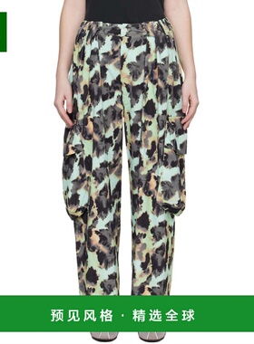 1h可退 香港直邮Collina Strada 女士 多色褶裥工装裤 XX6038