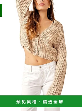 1h可退 香港直邮Free People 自由人 女士 Sweet Nothing 开襟毛
