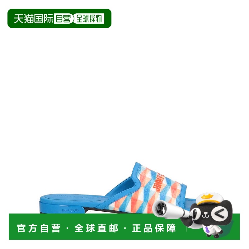 1h可退 香港直邮Jimmy Choo 周仰杰 女士 凉鞋 blue蓝色 舒适时尚