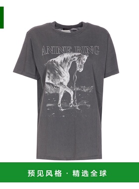 香港直邮Anine Bing 女士T恤 A0811713WBL1WASHEDBLACK SS2026