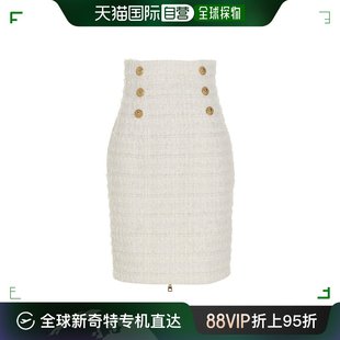 徽标半身裙 香港直邮Balmain AF1LB288XE36