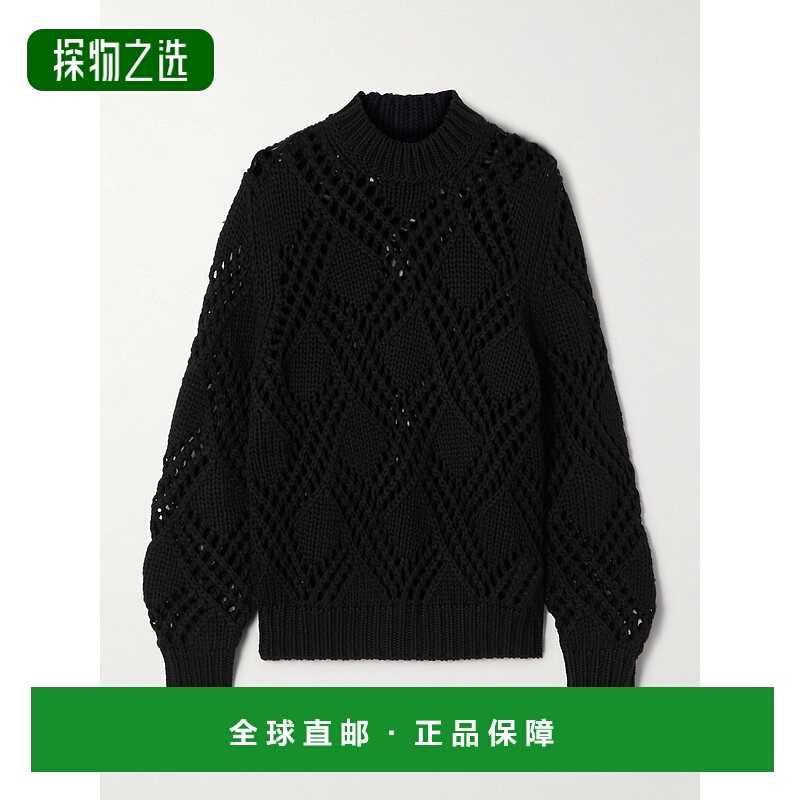 香港直邮Jil Sander 吉尔·桑达 女士 洞洞针织羊毛毛衣 J03GP018