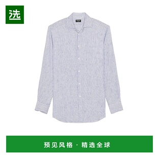 1h可退 香港直邮Zegna 杰尼亚 男士 Oasi Lino 衬衫 RUFX27A9SRF7