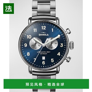 1h可退 【美国直邮】Shinola|男士 Canfield Chrono 手链腕表,43
