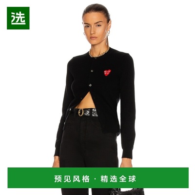 1h可退 香港直邮comme des garcons play 女士 针织开衫 AXN07505