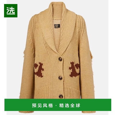 1h可退 香港直邮GOLDBERGH 女士 Nora intarsia wool-blend cardi